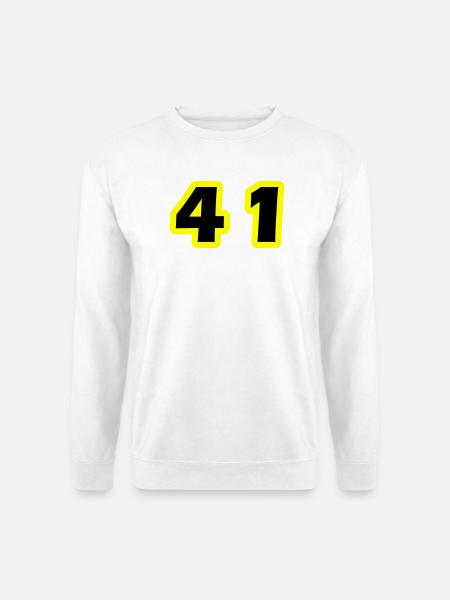 41 Number symbol - Unisex Sweatshirt - white