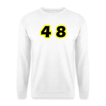 48 Number Symbol - Unisex Sweatshirt - white - Front
