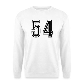 54 Number Symbol - Unisex Sweatshirt - white - Front