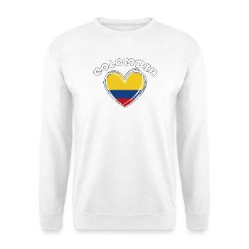 Colombian Flag Colombia Heart Patriotic - Unisex Sweatshirt - white - Front