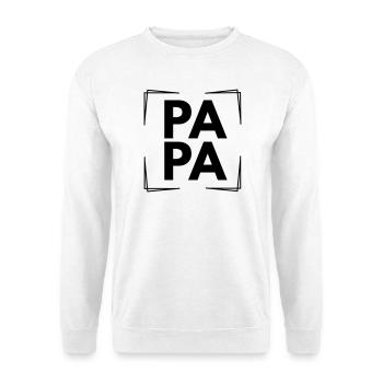 PAPA - Unisex Pullover - Weiß - Vorne