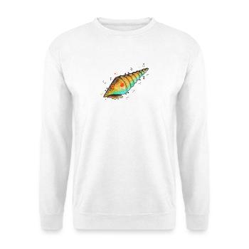 Aquarelles colorées en coquillage - Sweat-shirt Unisexe - blanc - Devant