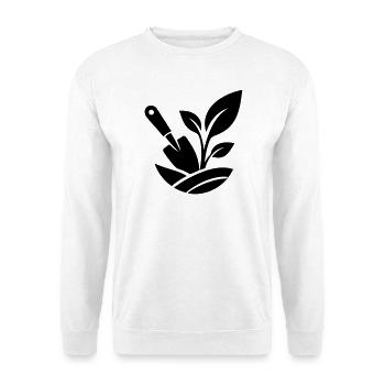 Gardening Shovel and Plants - Unisex Sweatshirt - white - Front