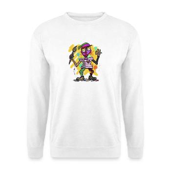 Colorful fantasy figure with splashes of color - Unisex Sweatshirt - white - Front