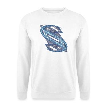 Crystal Streams – Strange Attractor - Unisex Sweatshirt - white - Front