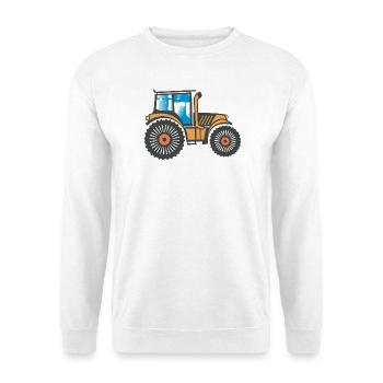 Traktor Schlepper Landwirtschaft Design - Unisex Pullover - Weiß - Vorne