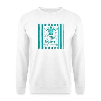 Little Explorer Turtle - Unisex Sweatshirt - white - Front