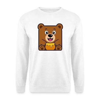 Ours - Sweat-shirt Unisexe - blanc - Devant