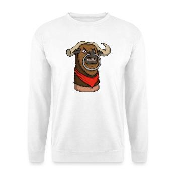 Toro – Cartoon Thumb Character - Unisex Pullover - Weiß - Vorne