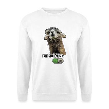 Alpaka - Fahrstuhlmusik on - Unisex Pullover - Weiß - Vorne