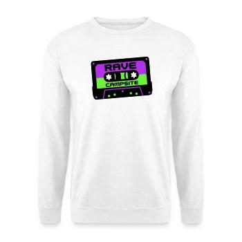 Rave Cassette Festival Logo - Sweat-shirt Unisexe - blanc - Devant