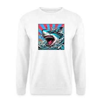 Requin - Sweat-shirt Unisexe - blanc - Devant