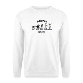 EVOLUTION  Von Affe zu Mensch  Montag - Wochenende - Unisex Pullover - Weiß - Vorne