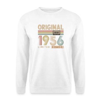 70e anniversaire, 70 ans - Sweat-shirt Unisexe - blanc - Devant