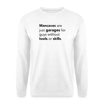 Mancaves - Unisex Sweatshirt - white - Front