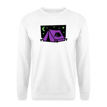 Festival Tent Night Logo - Unisex Sweatshirt - white - Front