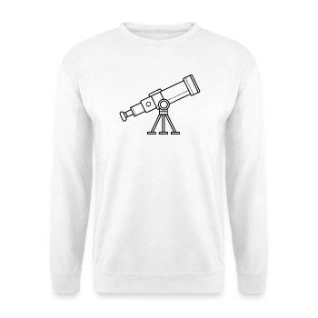 Télescope - Sweat-shirt Unisexe - blanc - Devant