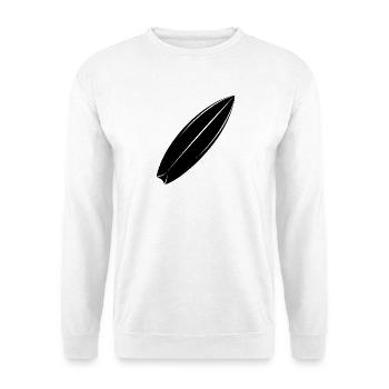 Planche de surf - Sweat-shirt Unisexe - blanc - Devant