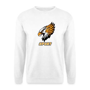 Sports Eagle Orange White - Unisex Sweatshirt - white - Front