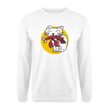 CancerCat - Unisex Pullover - Weiß - Vorne
