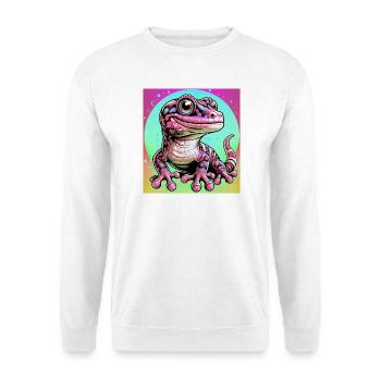 Gecko - Unisex Pullover - Weiß - Vorne