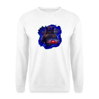 Veste de concert style ours néon - Sweat-shirt Unisexe - blanc - Devant