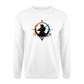 Feuer Eis Runenring - Unisex Pullover - Weiß - Vorne