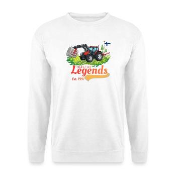 Légendes du tracteur en Finlande - Sweat-shirt Unisexe - blanc - Devant