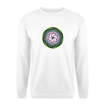 Neon whirlpool in a frenzy of color - Unisex Sweatshirt - white - Front