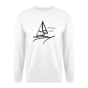 Voilier rapide - Sweat-shirt Unisexe - blanc - Devant