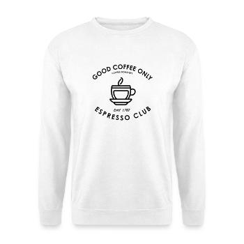 Good Coffee Only Espresso Club Vintage T-Shirt - Unisex Pullover - Weiß - Vorne