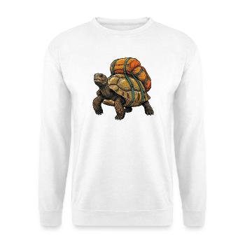 Hiking Turtle - Outdoor Adventure - Unisex Sweatshirt - white - Front