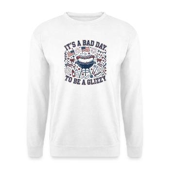 Heute ist ein schlechter Tag, um ein Glizzy-Hotdog - Unisex Pullover - Weiß - Vorne
