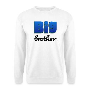 Big Brother lettering for big brother - Unisex Sweatshirt - white - Front