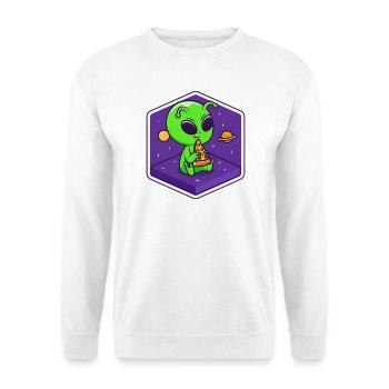 Alien Pizza Scout - Unisex Pullover - Weiß - Vorne