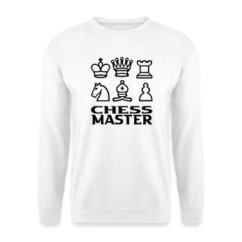 Schachmeister - Unisex Pullover - Weiß - Vorne