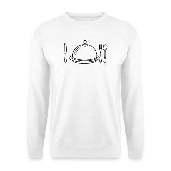 Ich esse, also bin ich - Unisex Pullover - Weiß - Vorne