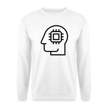 IA, intelligence artificielle, technologie de l’IA - Sweat-shirt Unisexe - blanc - Devant
