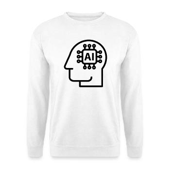 IA, intelligence artificielle, technologie de l’IA - Sweat-shirt Unisexe - blanc - Devant