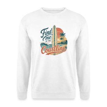 Find me at the coastline - Unisex Pullover - Weiß - Vorne
