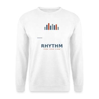 rhythm_design - Unisex Pullover - Weiß - Vorne