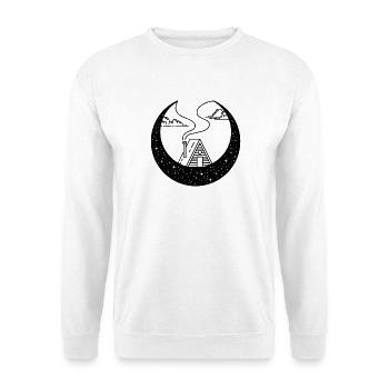 Hut in the Crescent Moon - Unisex Sweatshirt - white - Front