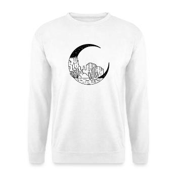 Canyon in der Mondsichel - Unisex Pullover - Weiß - Vorne