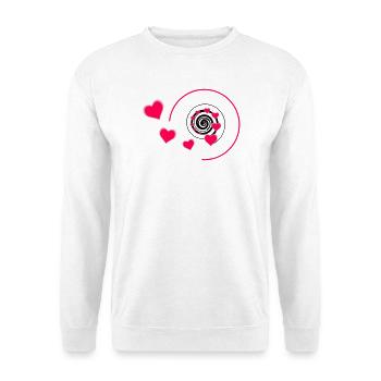 Love - Unisex Pullover - Weiß - Vorne