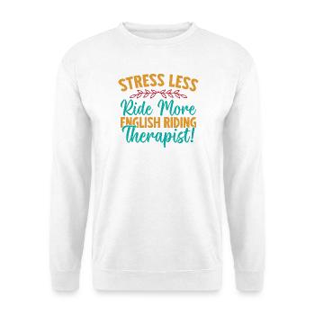 Hobby Horse Rider THerapist English Riding - Unisex Pullover - Weiß - Vorne
