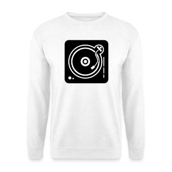 DJ turntable - Unisex Sweatshirt - white - Front