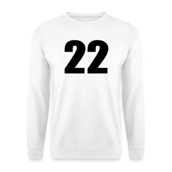 22 - Unisex Pullover - Weiß - Vorne