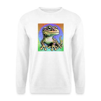 Gecko - Unisex Pullover - Weiß - Vorne