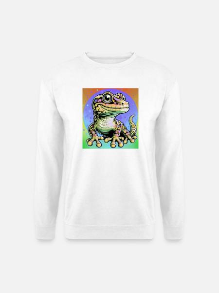 Gecko - Unisex Pullover - Weiß