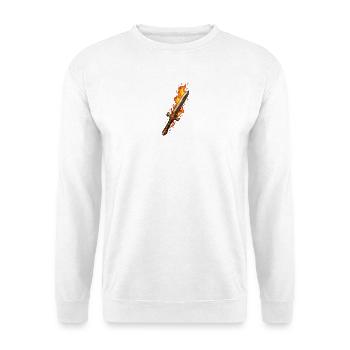 Feuerklinge Flammenschwert - Unisex Pullover - Weiß - Vorne